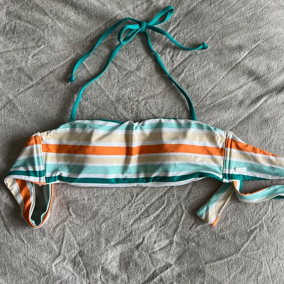 Roxy Two Piece Striped Bathing Suit S - Picture 7 of 12